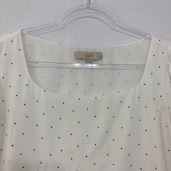 Elegant White Polka Dot Blouse - Picture 3 of 10